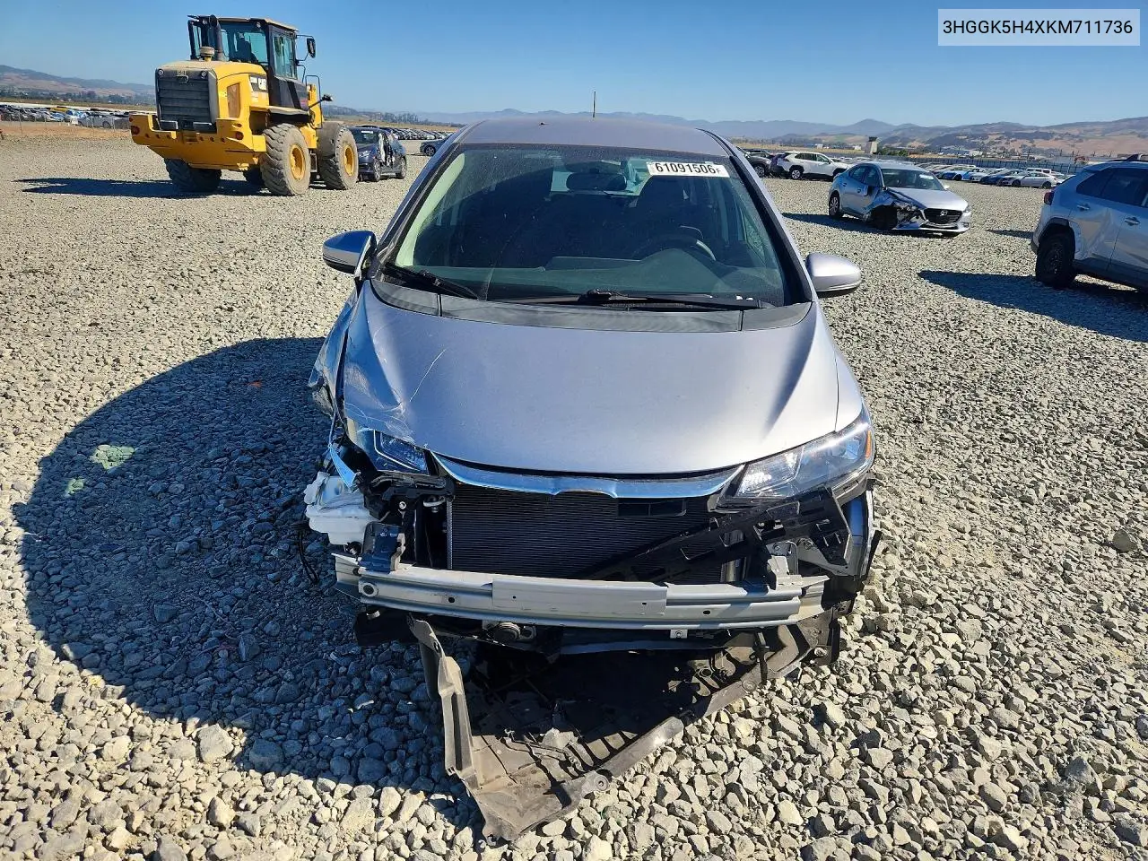 2019 Honda Fit Lx VIN: 3HGGK5H4XKM711736 Lot: 61091506
