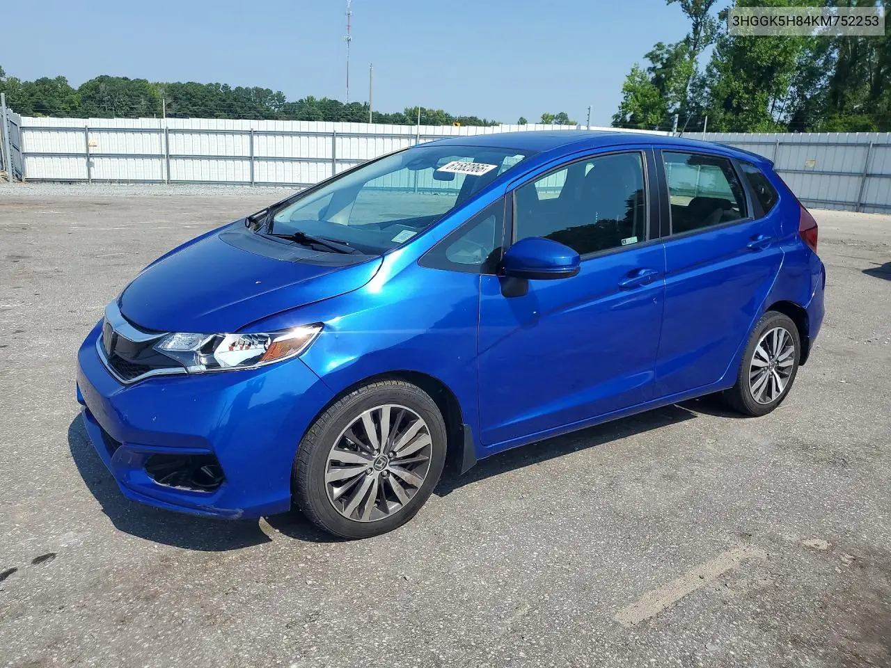 2019 Honda Fit Ex VIN: 3HGGK5H84KM752253 Lot: 61582866