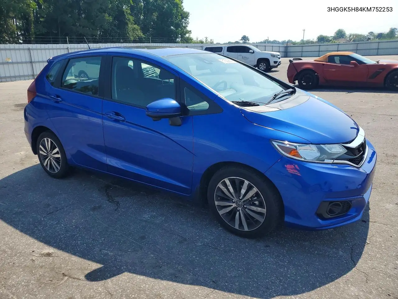 2019 Honda Fit Ex VIN: 3HGGK5H84KM752253 Lot: 61582866