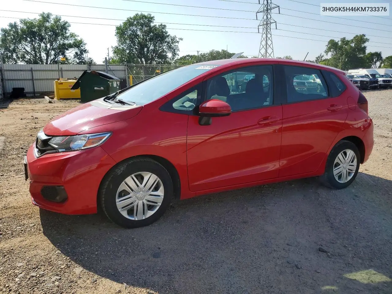 2019 Honda Fit Lx VIN: 3HGGK5H46KM733376 Lot: 61957106