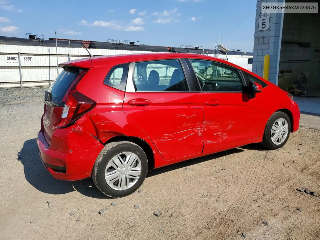 2019 Honda Fit Lx VIN: 3HGGK5H46KM733376 Lot: 61957106