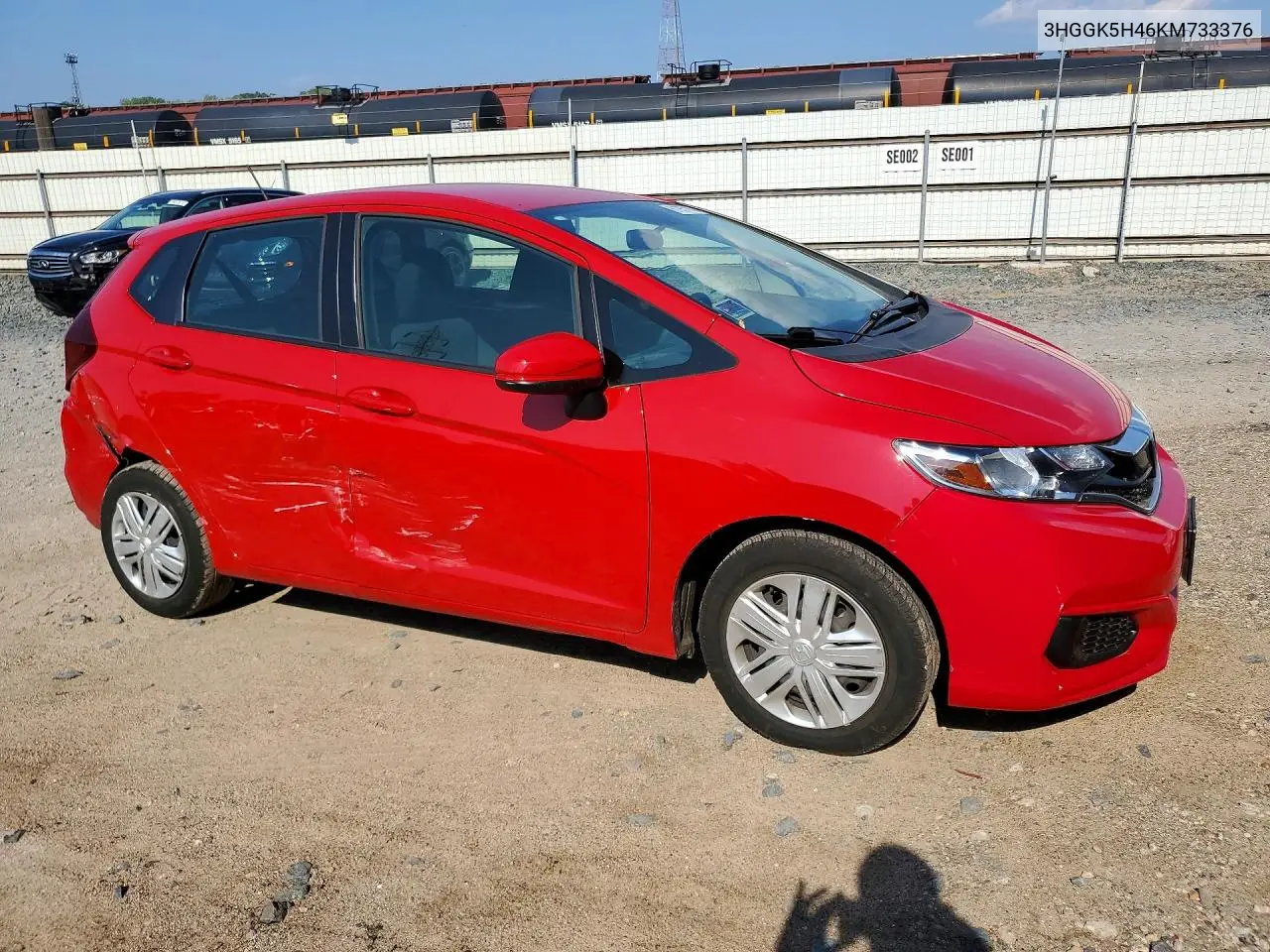 2019 Honda Fit Lx VIN: 3HGGK5H46KM733376 Lot: 61957106