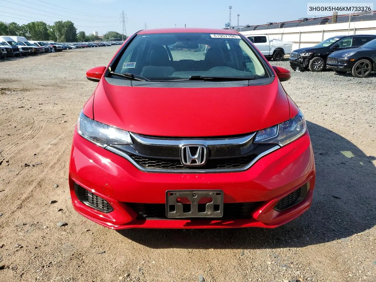 2019 Honda Fit Lx VIN: 3HGGK5H46KM733376 Lot: 61957106