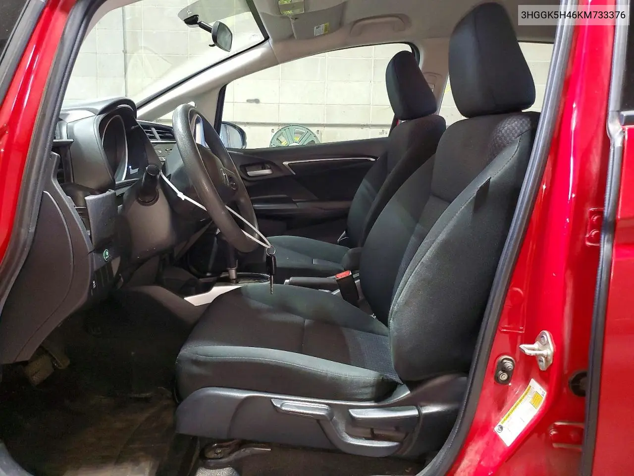2019 Honda Fit Lx VIN: 3HGGK5H46KM733376 Lot: 61957106