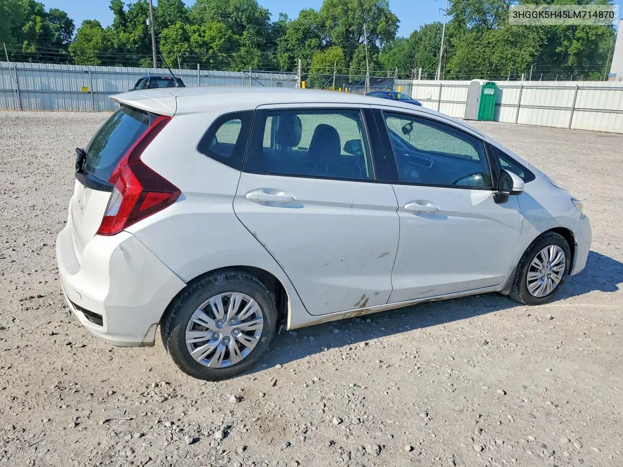 2020 Honda Fit Lx VIN: 3HGGK5H45LM714870 Lot: 59826336