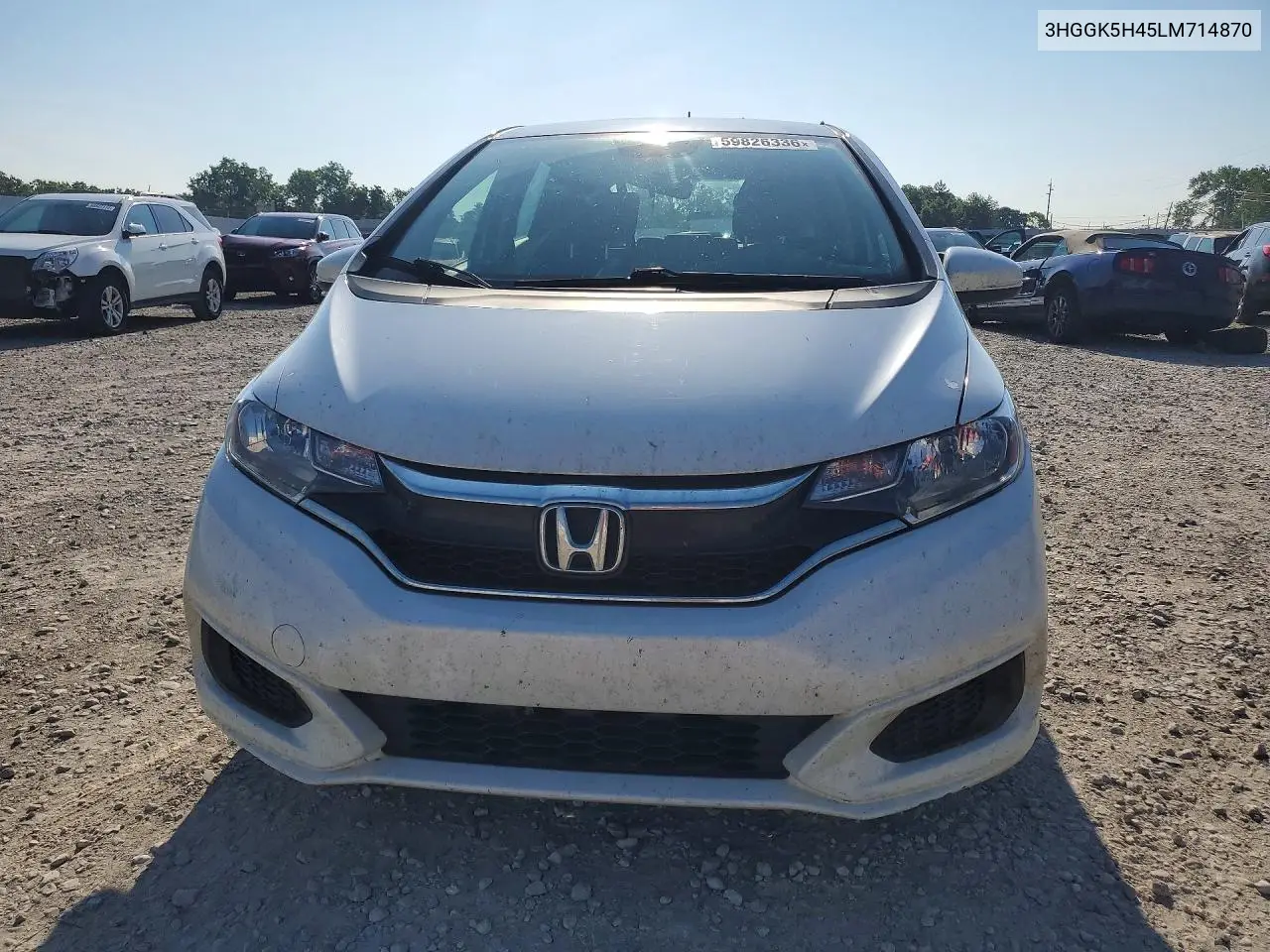 2020 Honda Fit Lx VIN: 3HGGK5H45LM714870 Lot: 59826336