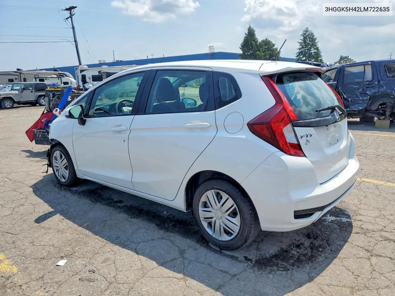 2020 Honda Fit Lx VIN: 3HGGK5H42LM722635 Lot: 59917906