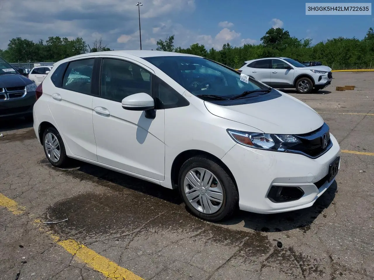 2020 Honda Fit Lx VIN: 3HGGK5H42LM722635 Lot: 59917906