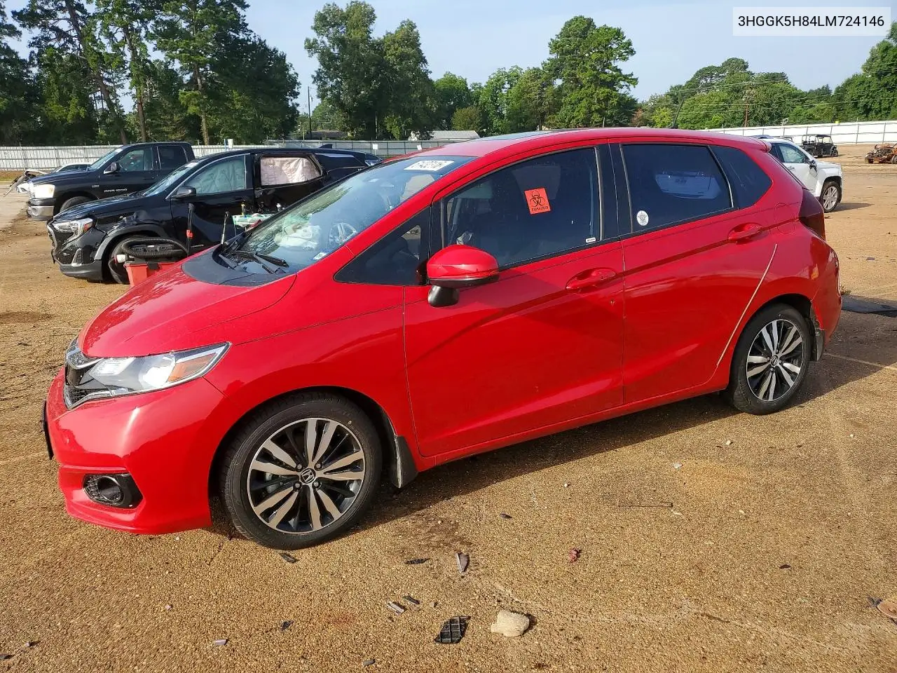 2020 Honda Fit Ex VIN: 3HGGK5H84LM724146 Lot: 61432116