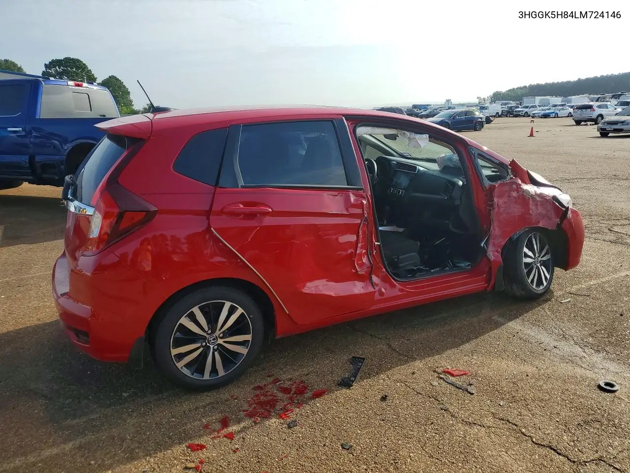 2020 Honda Fit Ex VIN: 3HGGK5H84LM724146 Lot: 61432116