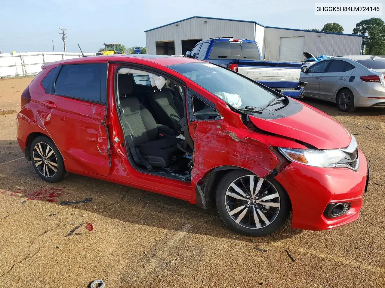 2020 Honda Fit Ex VIN: 3HGGK5H84LM724146 Lot: 61432116