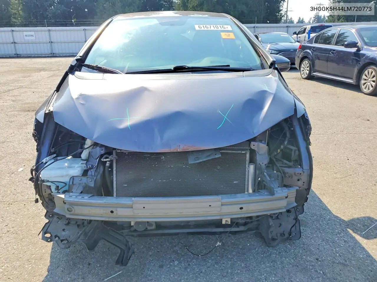 2020 Honda Fit Lx VIN: 3HGGK5H44LM720773 Lot: 61671016