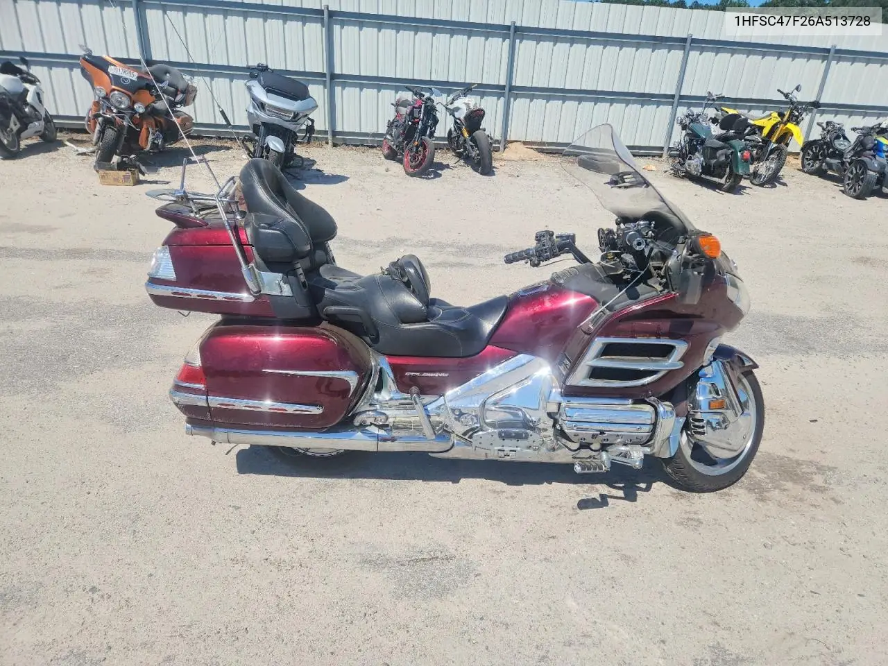 2006 Honda Gl1800 VIN: 1HFSC47F26A513728 Lot: 50452226
