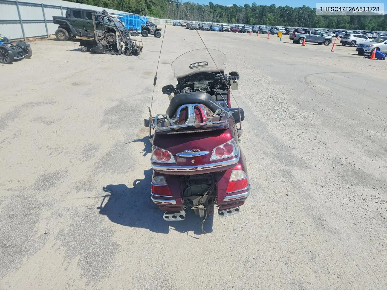 2006 Honda Gl1800 VIN: 1HFSC47F26A513728 Lot: 50452226