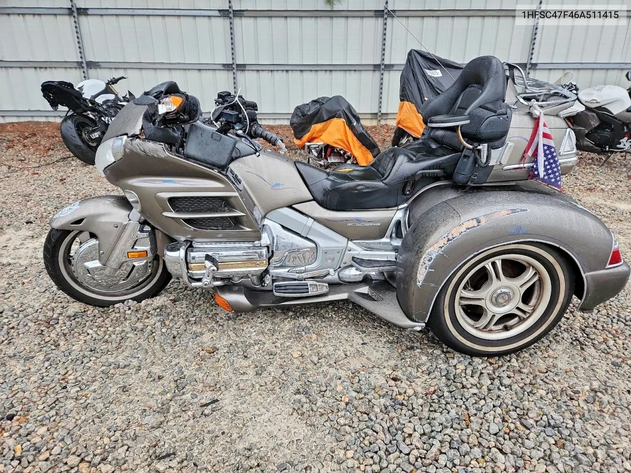 2006 Honda Gl1800 VIN: 1HFSC47F46A511415 Lot: 75989605