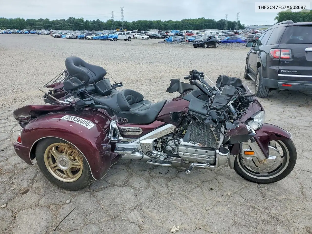 2007 Honda Gl1800 VIN: 1HFSC47F57A608687 Lot: 58552696