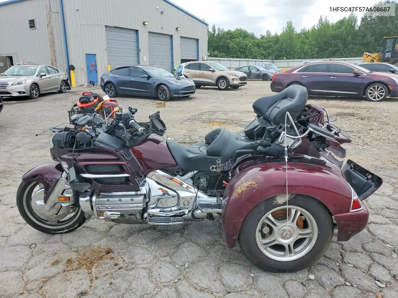 2007 Honda Gl1800 VIN: 1HFSC47F57A608687 Lot: 58552696