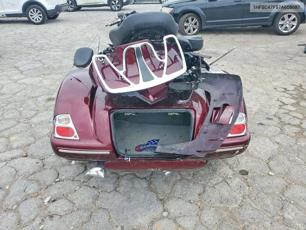 2007 Honda Gl1800 VIN: 1HFSC47F57A608687 Lot: 58552696