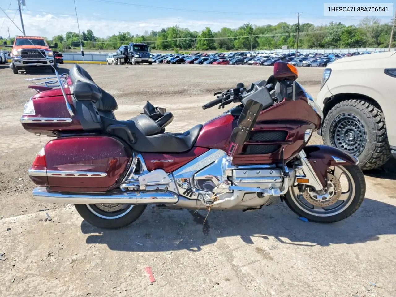 2008 Honda Gl1800 VIN: 1HFSC47L88A706541 Lot: 50328126