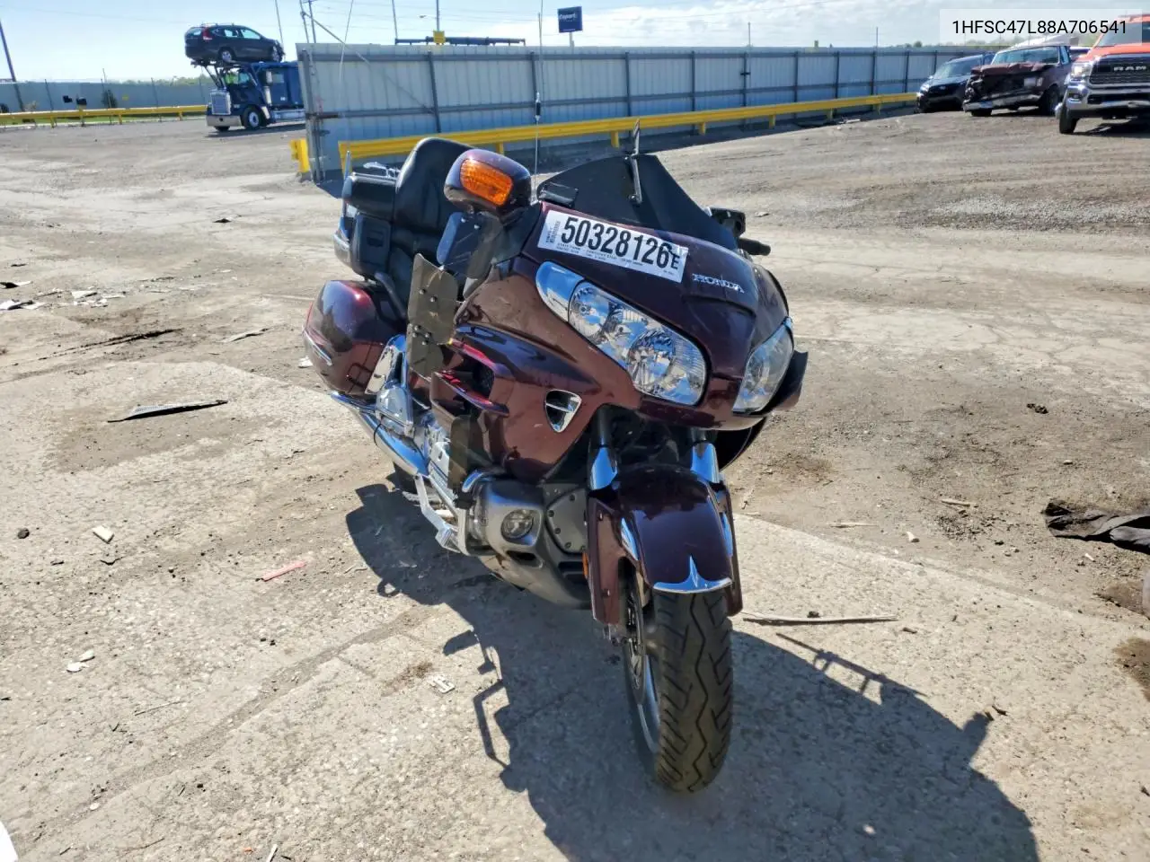 2008 Honda Gl1800 VIN: 1HFSC47L88A706541 Lot: 50328126