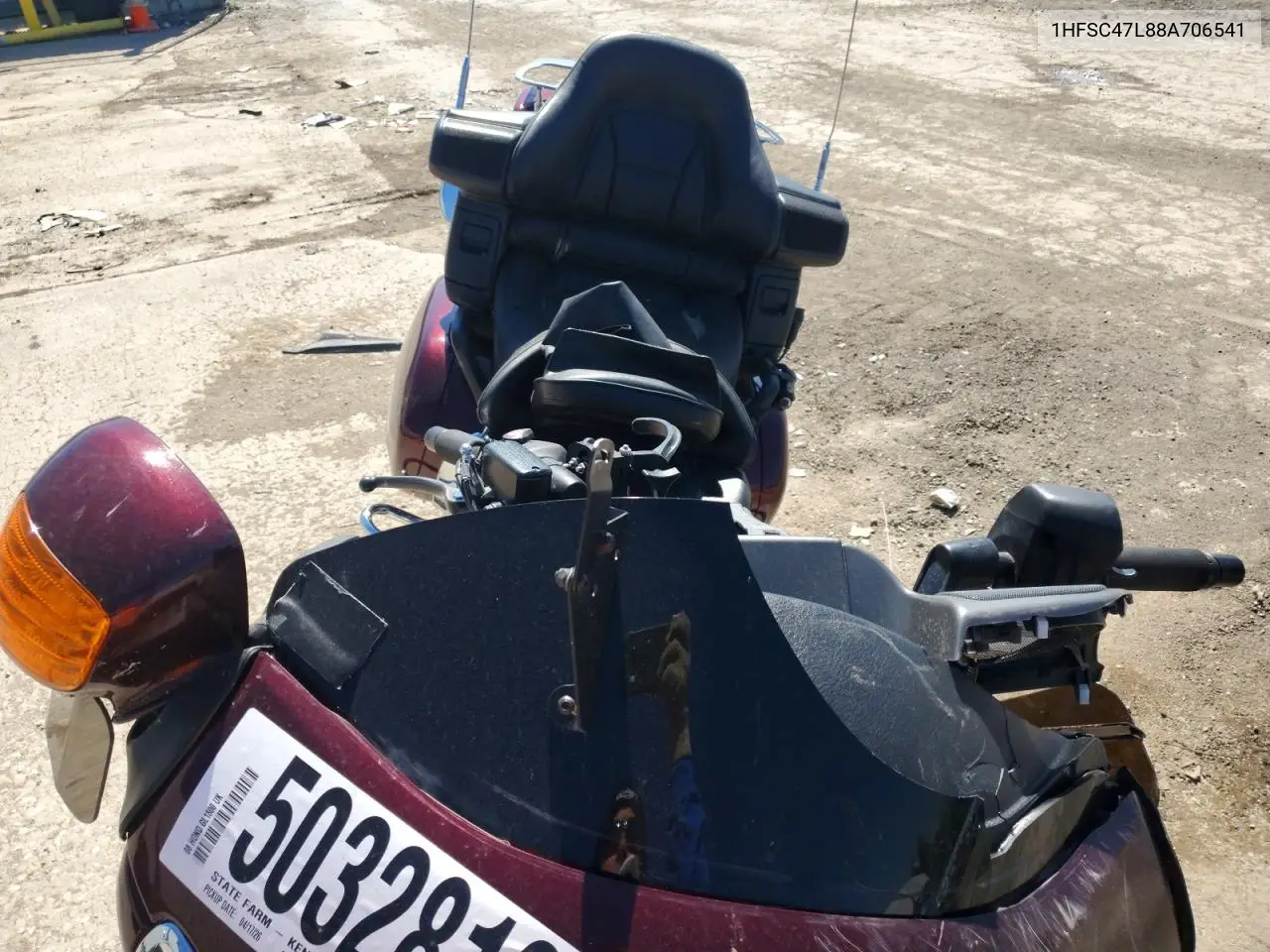 2008 Honda Gl1800 VIN: 1HFSC47L88A706541 Lot: 50328126