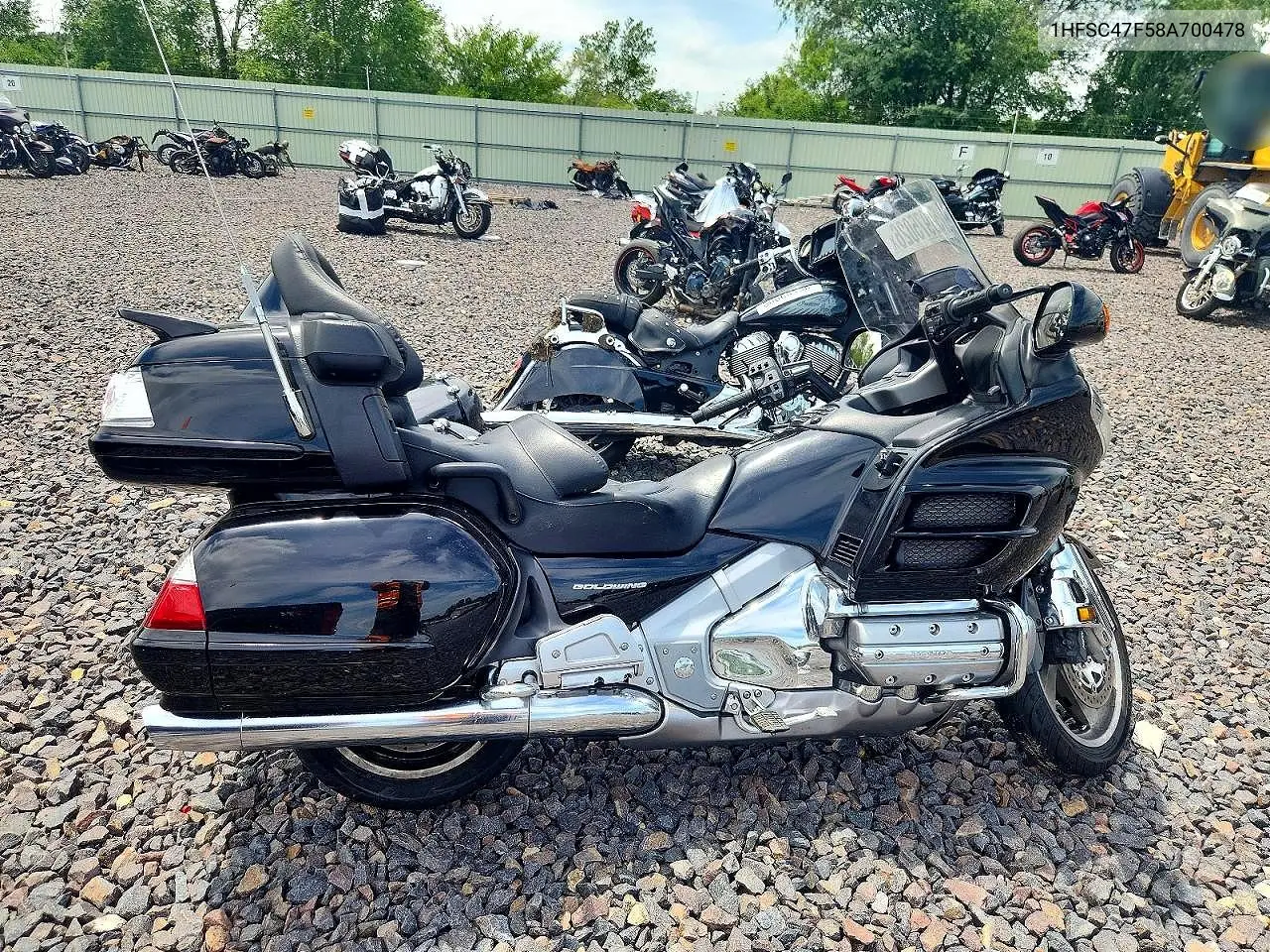 2008 Honda Gl1800 VIN: 1HFSC47F58A700478 Lot: 58975026