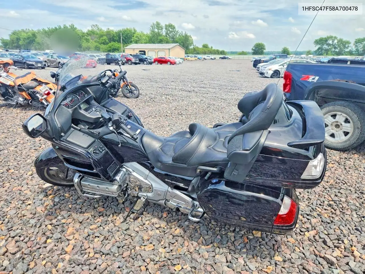 2008 Honda Gl1800 VIN: 1HFSC47F58A700478 Lot: 58975026