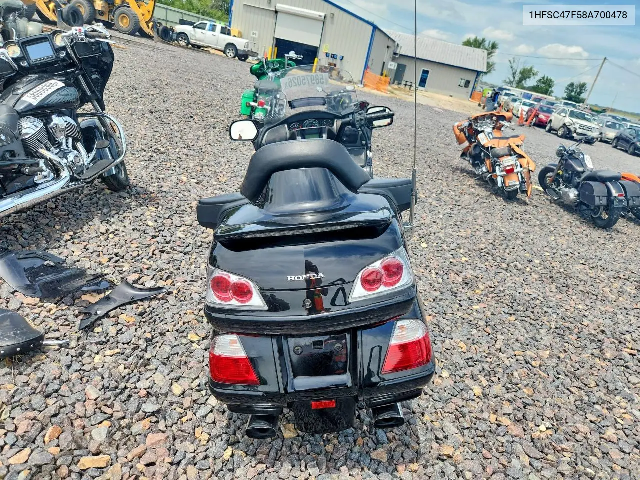 2008 Honda Gl1800 VIN: 1HFSC47F58A700478 Lot: 58975026