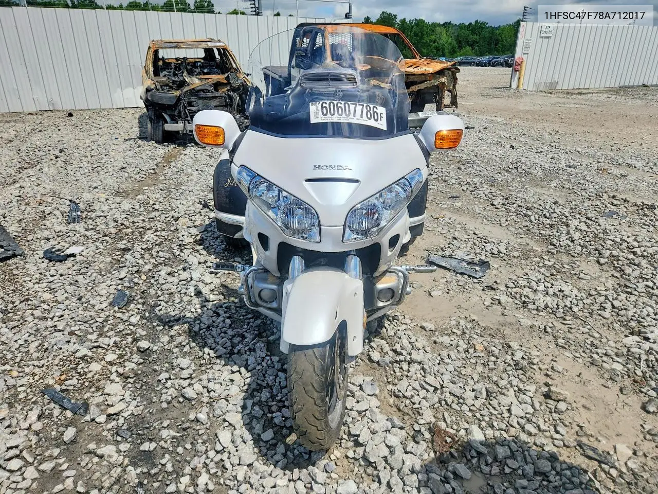 2008 Honda Gl1800 VIN: 1HFSC47F78A712017 Lot: 60607786