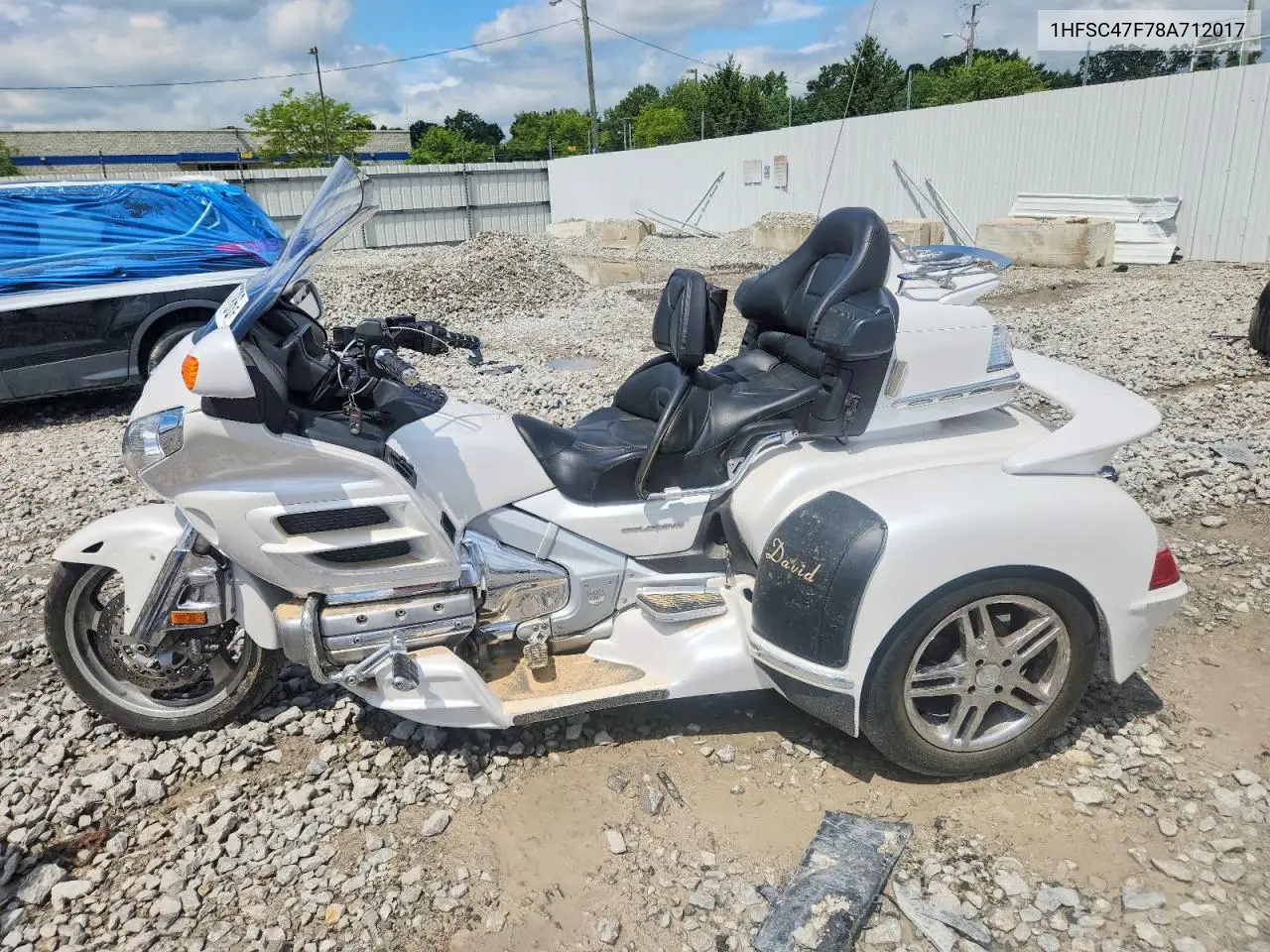 2008 Honda Gl1800 VIN: 1HFSC47F78A712017 Lot: 60607786