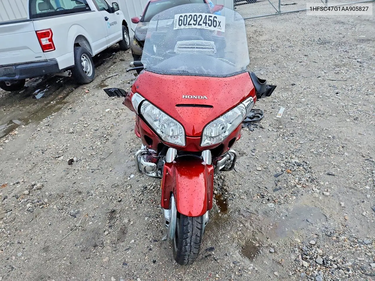 2010 Honda Gl1800 VIN: 1HFSC47G1AA905827 Lot: 60292456