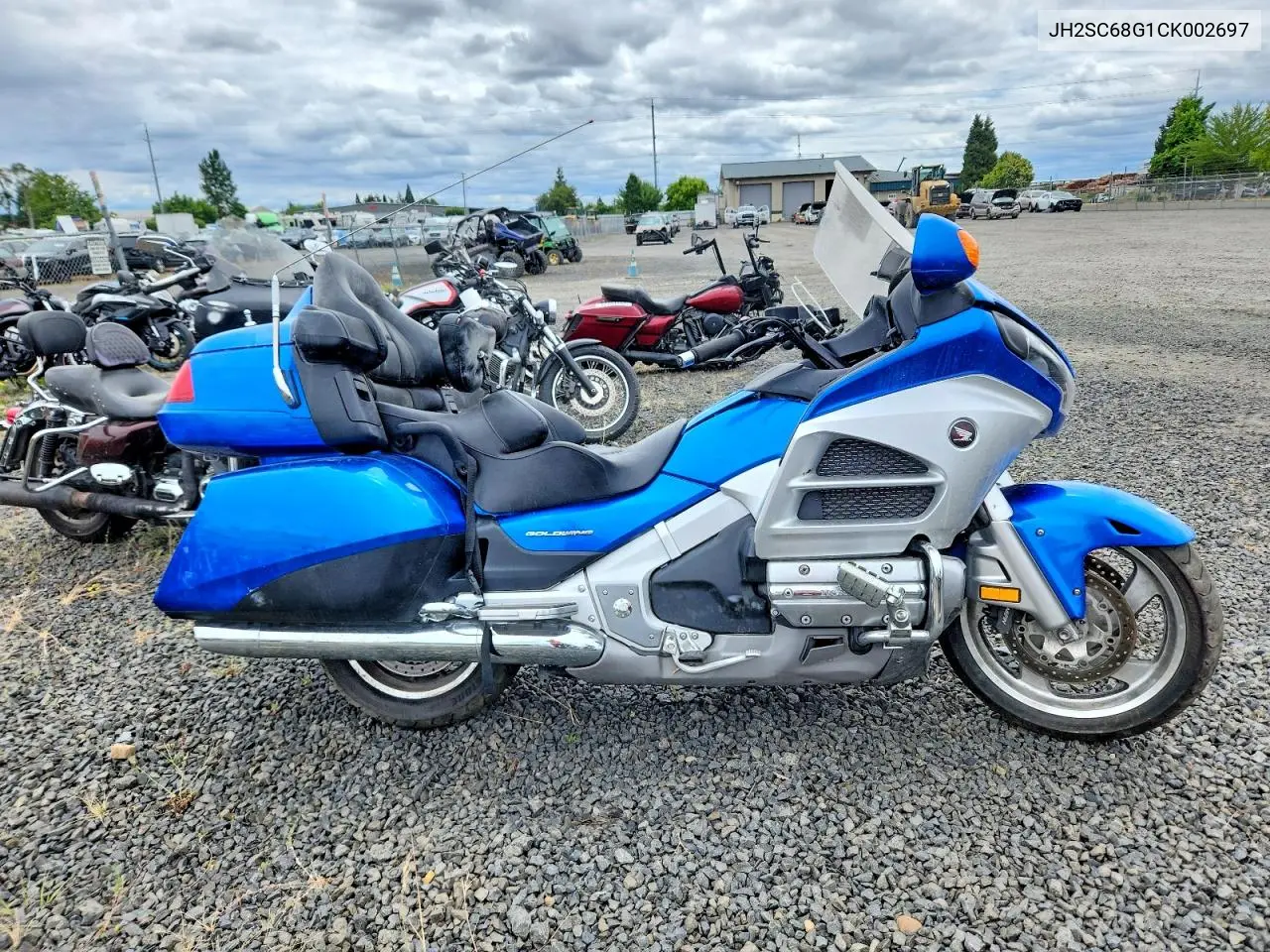 2012 Honda Gl1800 VIN: JH2SC68G1CK002697 Lot: 59136386