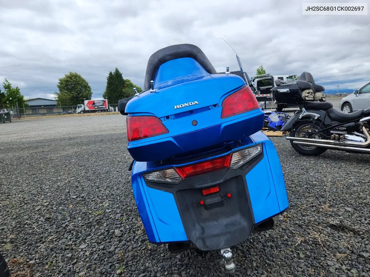2012 Honda Gl1800 VIN: JH2SC68G1CK002697 Lot: 59136386