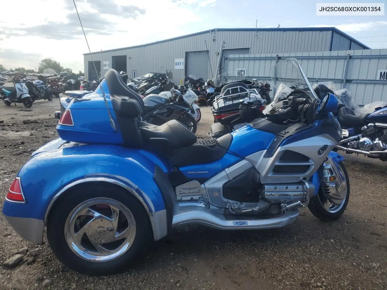 2012 Honda Gl1800 VIN: JH2SC68GXCK001354 Lot: 70480135