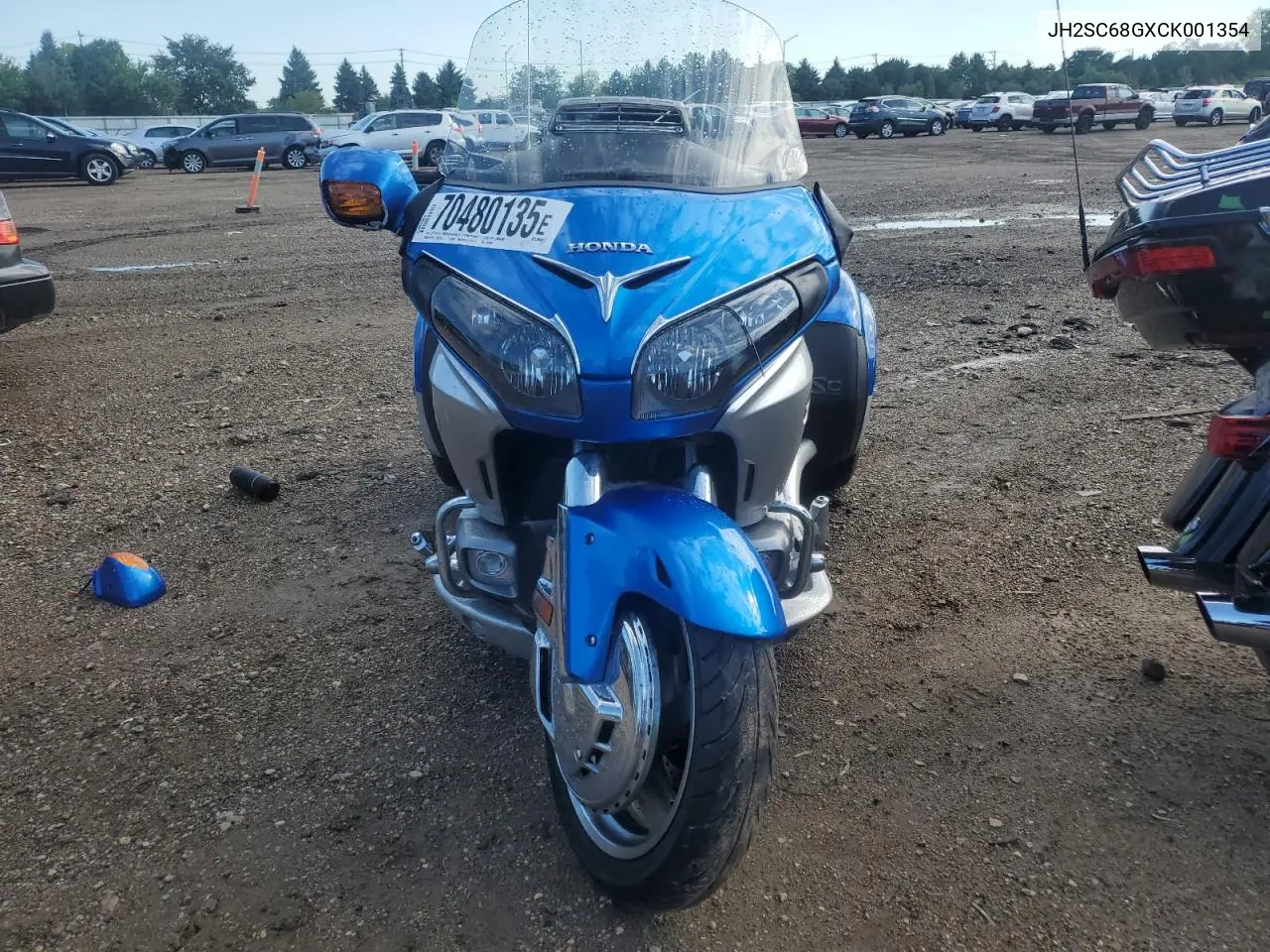 2012 Honda Gl1800 VIN: JH2SC68GXCK001354 Lot: 70480135