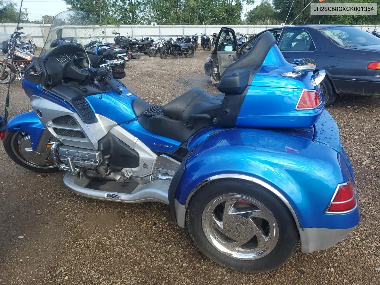 2012 Honda Gl1800 VIN: JH2SC68GXCK001354 Lot: 70480135