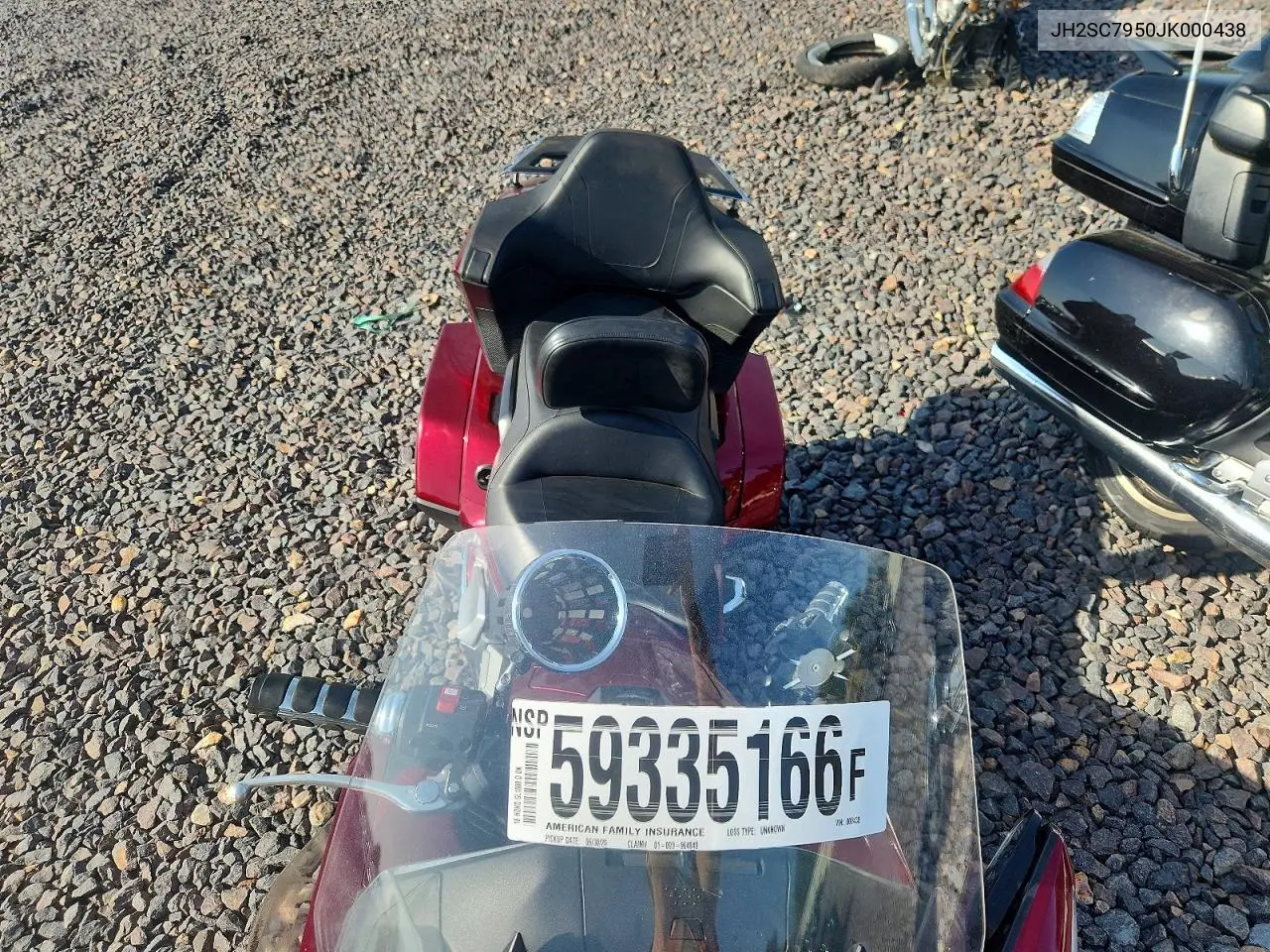 2018 Honda Gl1800 D VIN: JH2SC7953JK001308 Lot: 59335166