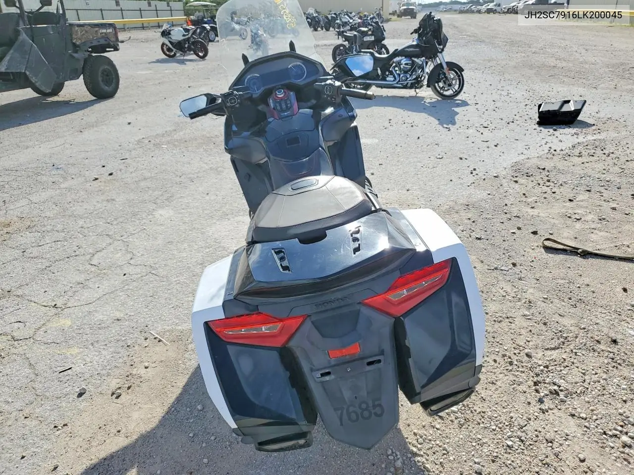 2020 Honda Gl1800 B VIN: JH2SC7916LK200045 Lot: 58355166
