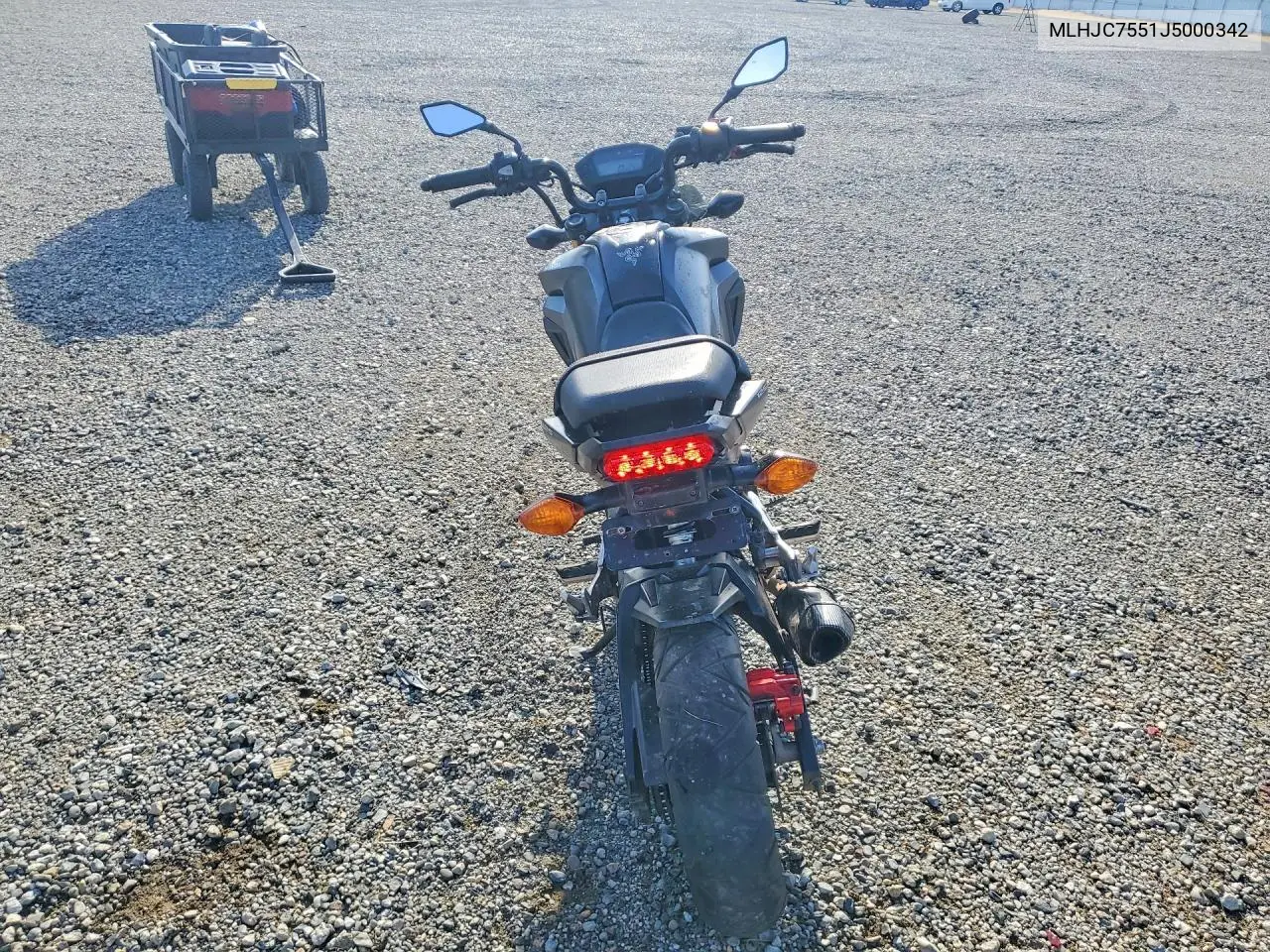 2018 Honda Grom 125 VIN: MLHJC7551J5000342 Lot: 50954316