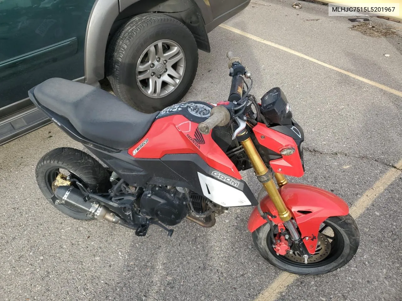 2020 Honda Grom 125 VIN: MLHJC7515L5201967 Lot: 37368784