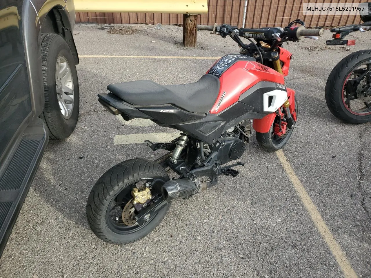 2020 Honda Grom 125 VIN: MLHJC7515L5201967 Lot: 37368784