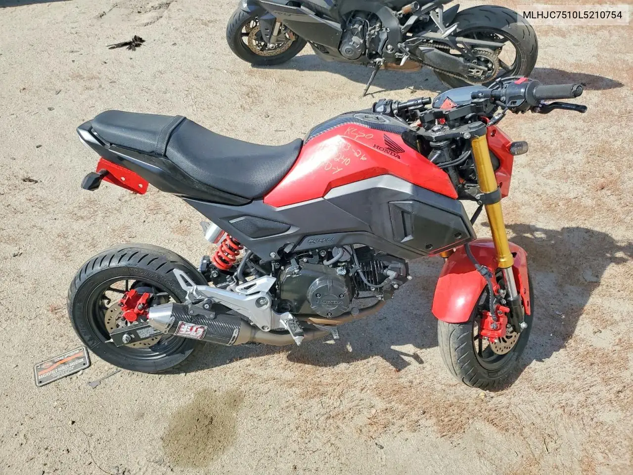 2020 Honda Grom 125 VIN: MLHJC7510L5210754 Lot: 45961306
