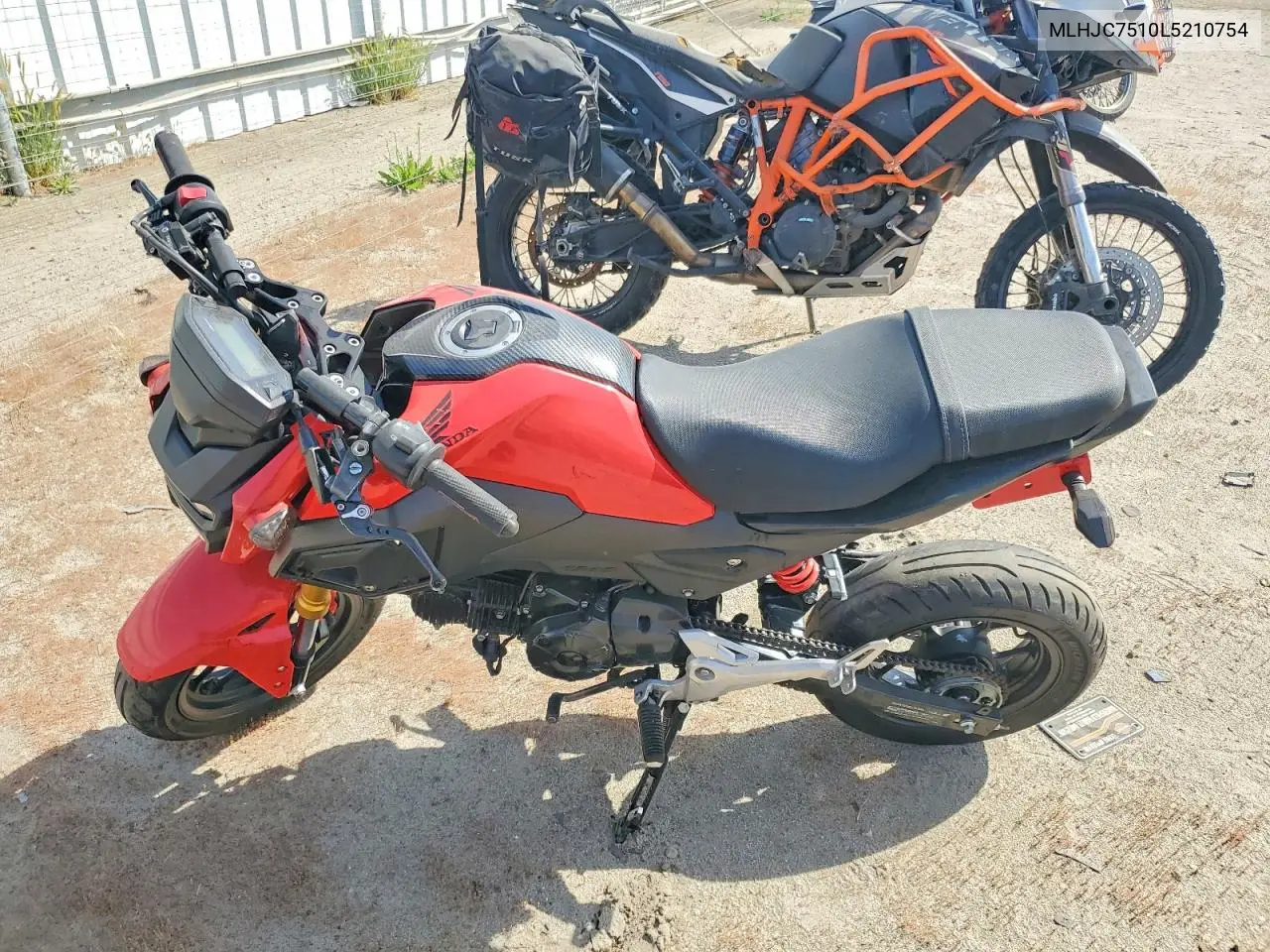 2020 Honda Grom 125 VIN: MLHJC7510L5210754 Lot: 45961306