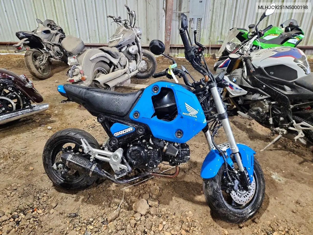 2022 Honda Grom A VIN: MLHJC9251N5000198 Lot: 60465436