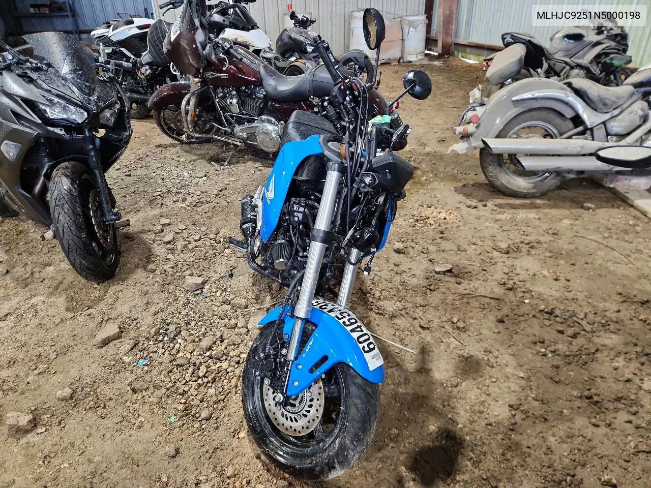 2022 Honda Grom A VIN: MLHJC9251N5000198 Lot: 60465436