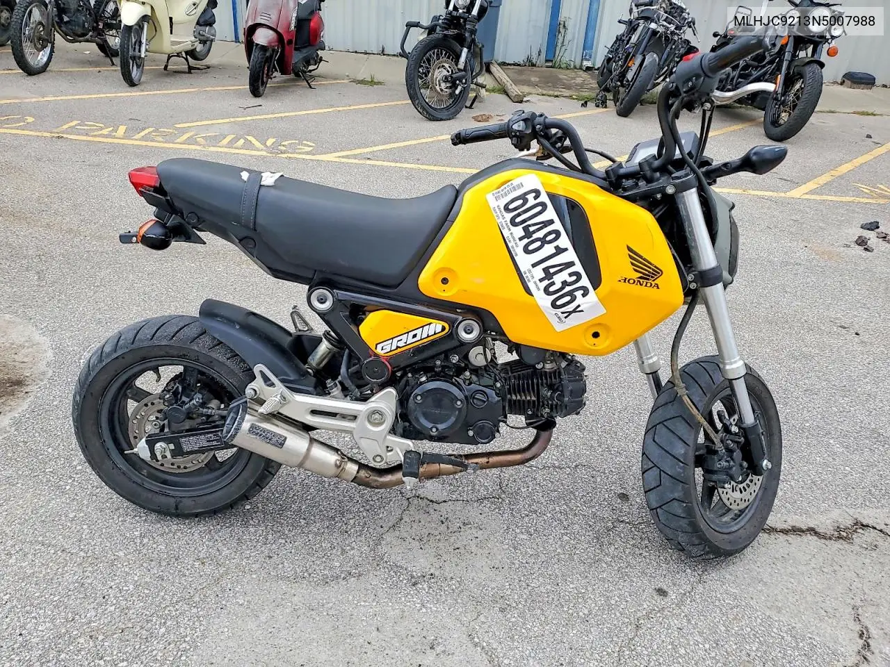 2022 Honda Grom 125 VIN: MLHJC9213N5007988 Lot: 60481436