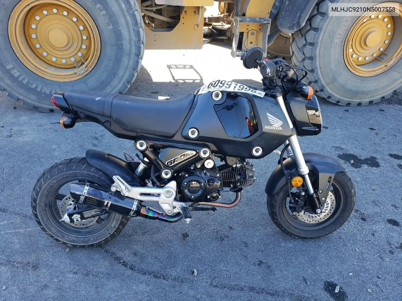 2022 Honda Grom 125 VIN: MLHJC9210N5007558 Lot: 60991996