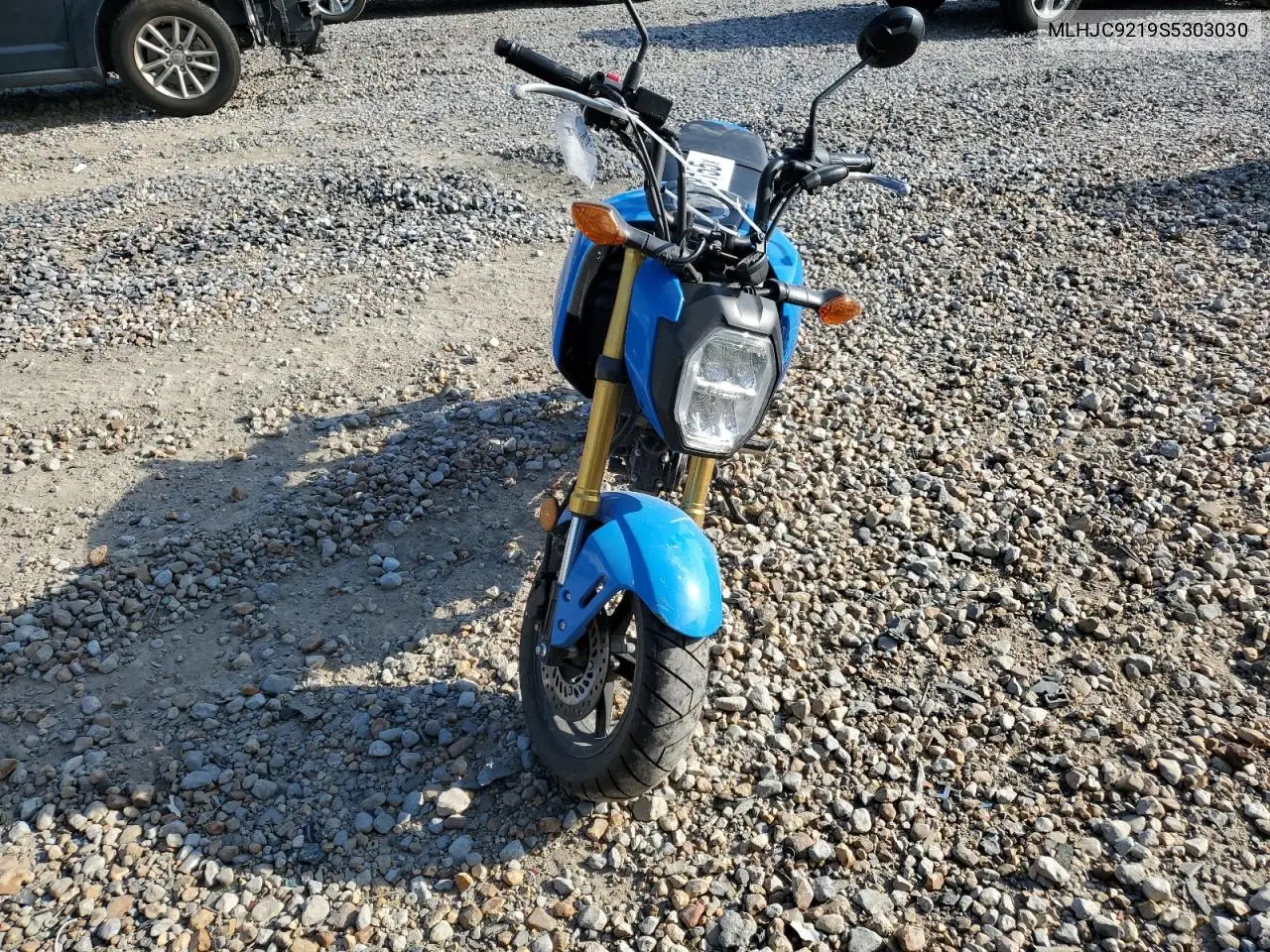 2025 Honda Grom 125 VIN: MLHJC9219S5303030 Lot: 74259105