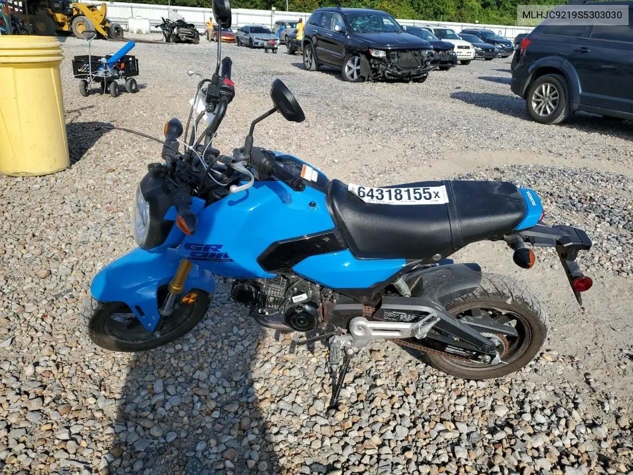 2025 Honda Grom 125 VIN: MLHJC9219S5303030 Lot: 74259105