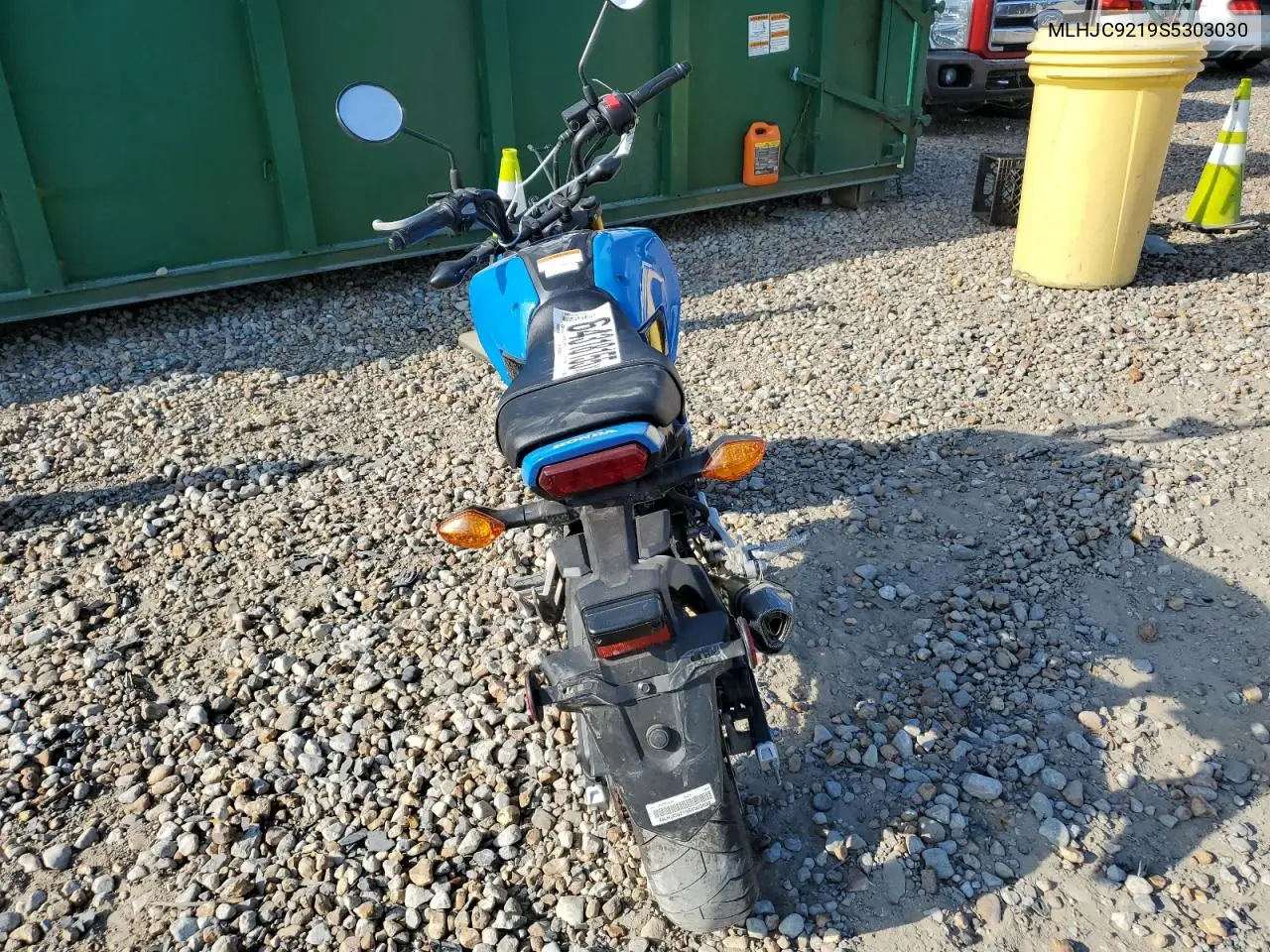 2025 Honda Grom 125 VIN: MLHJC9219S5303030 Lot: 74259105